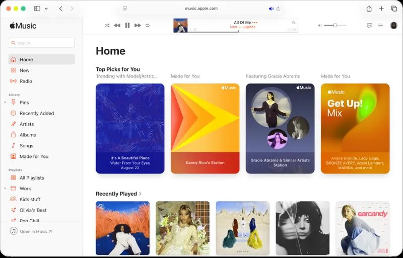 Apple Music funkcje
