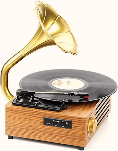 Gramofon z głośnikami