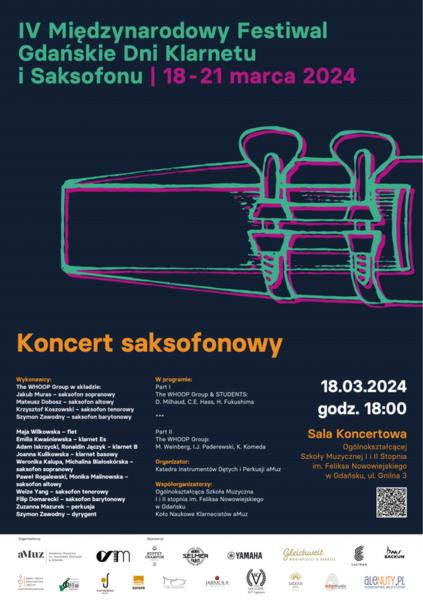 Kalendarz występów saksofonisty