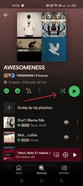Korzystanie z biblioteki Spotify