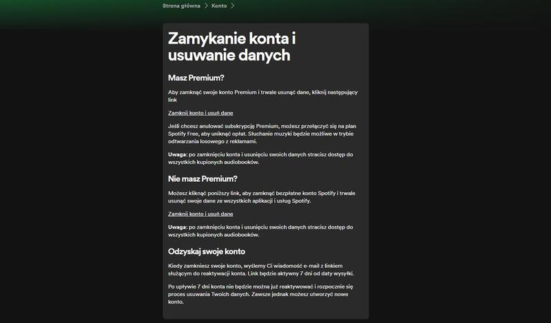 Rezygnacja z subskrypcji
