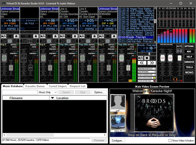 Wybór wersji VirtualDJ