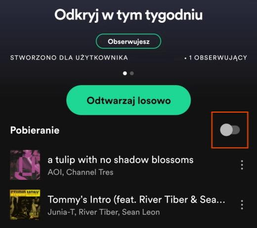 Zmiana okładki playlisty